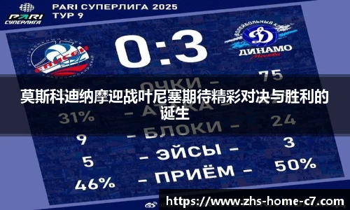 莫斯科迪纳摩迎战叶尼塞期待精彩对决与胜利的诞生